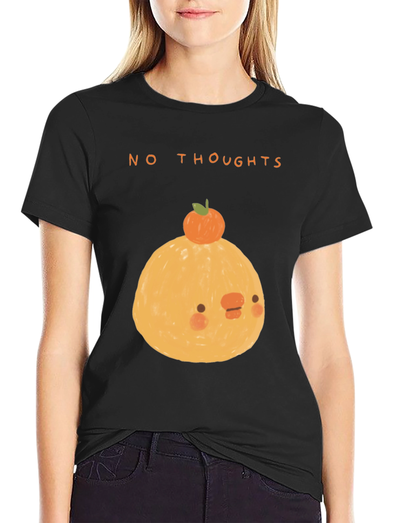 No Thoughts Graphic Tee - Cute Kawaii Style