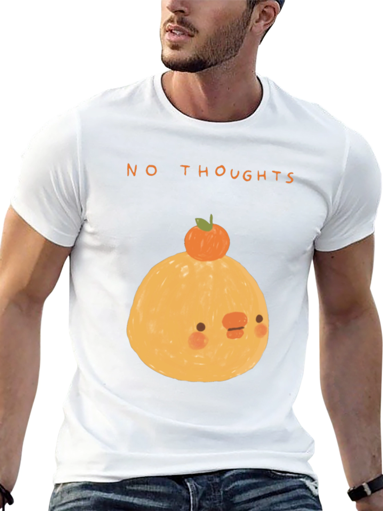 No Thoughts Graphic Tee - Cute Kawaii Style