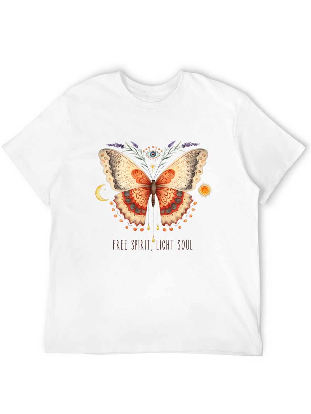 Free Spirit Butterfly Graphic T-Shirt