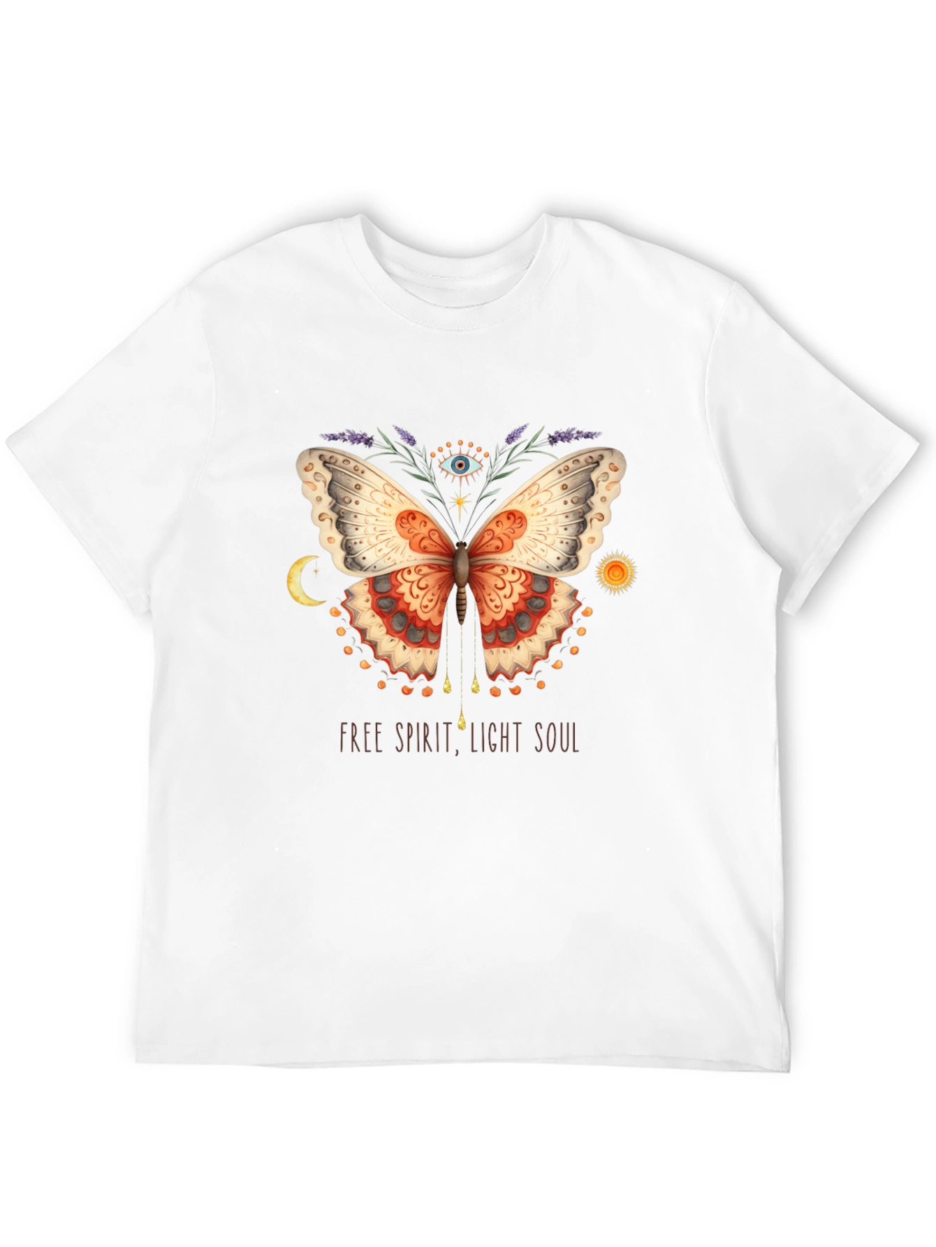 Free Spirit Butterfly Graphic T-Shirt