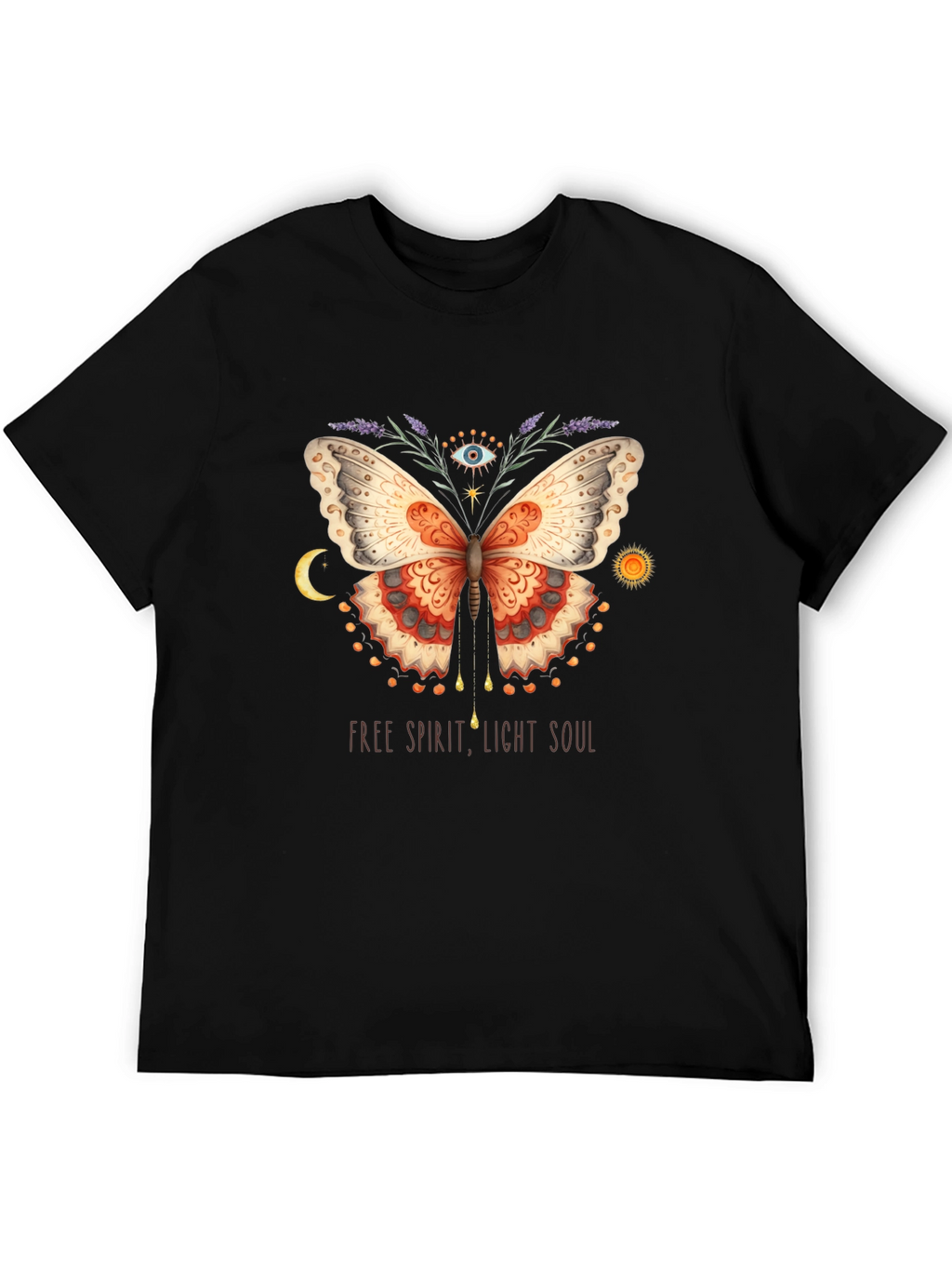 Free Spirit Butterfly Graphic T-Shirt