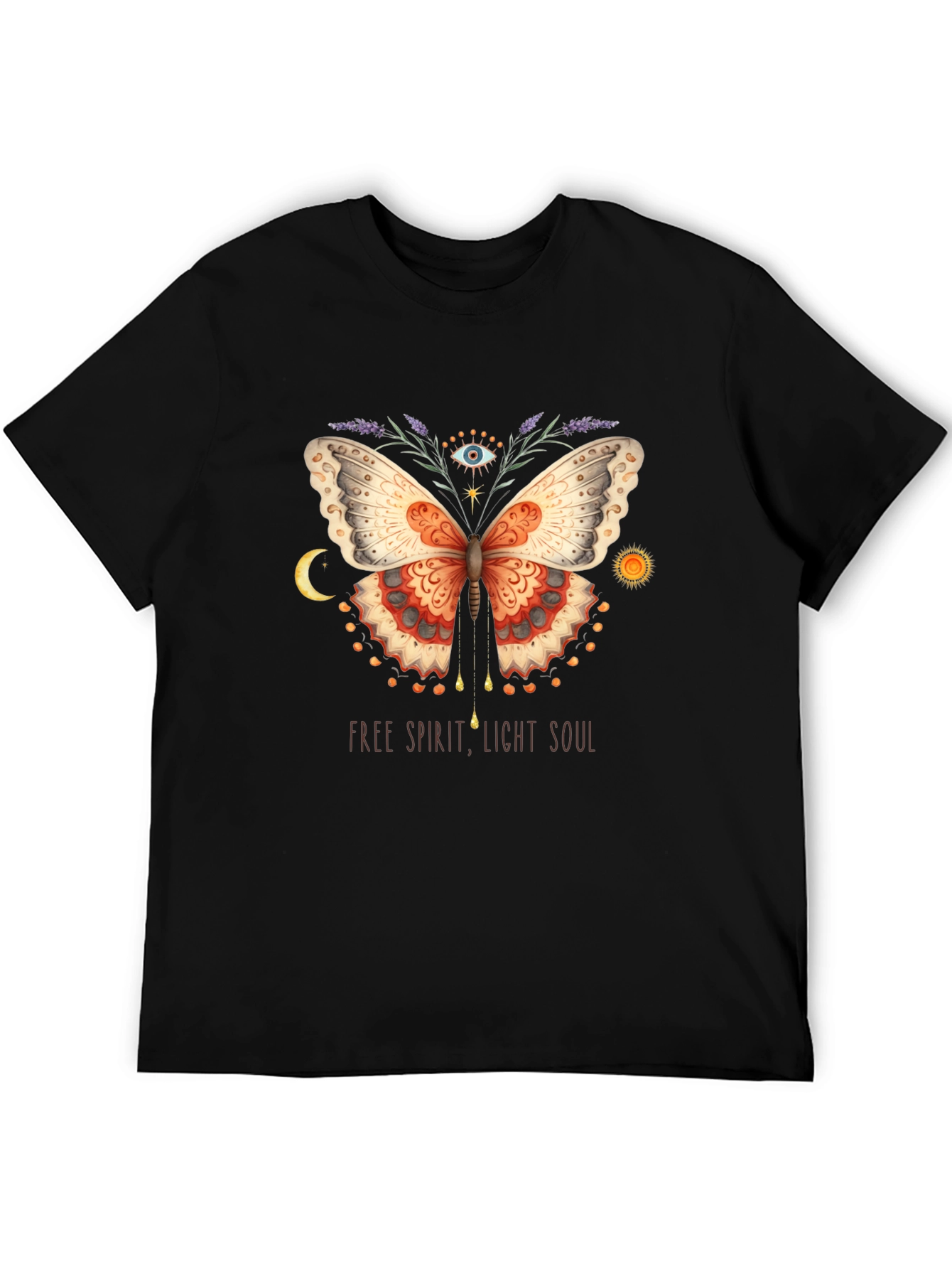 Free Spirit Butterfly Graphic T-Shirt