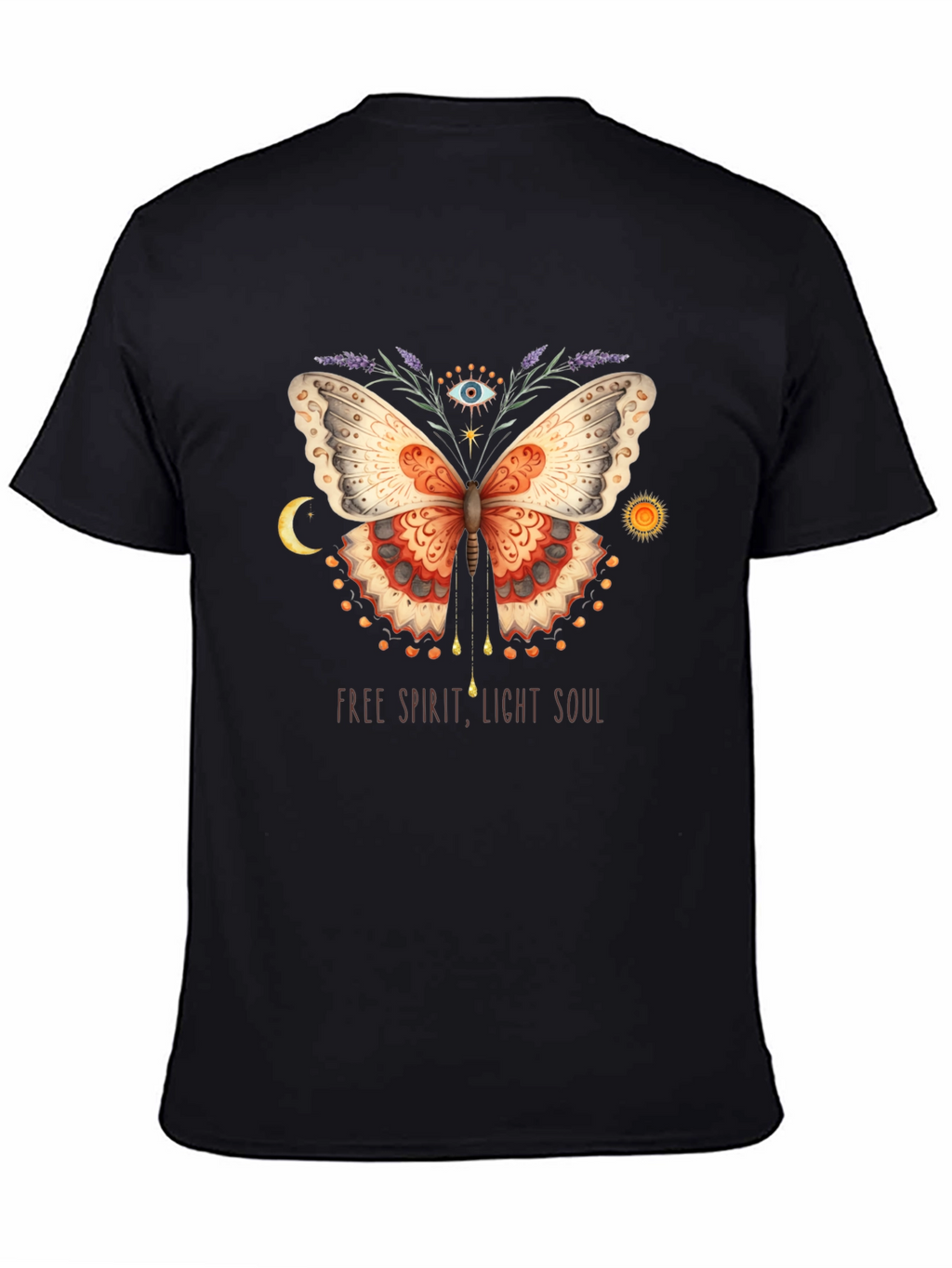 Free Spirit Butterfly Graphic T-Shirt