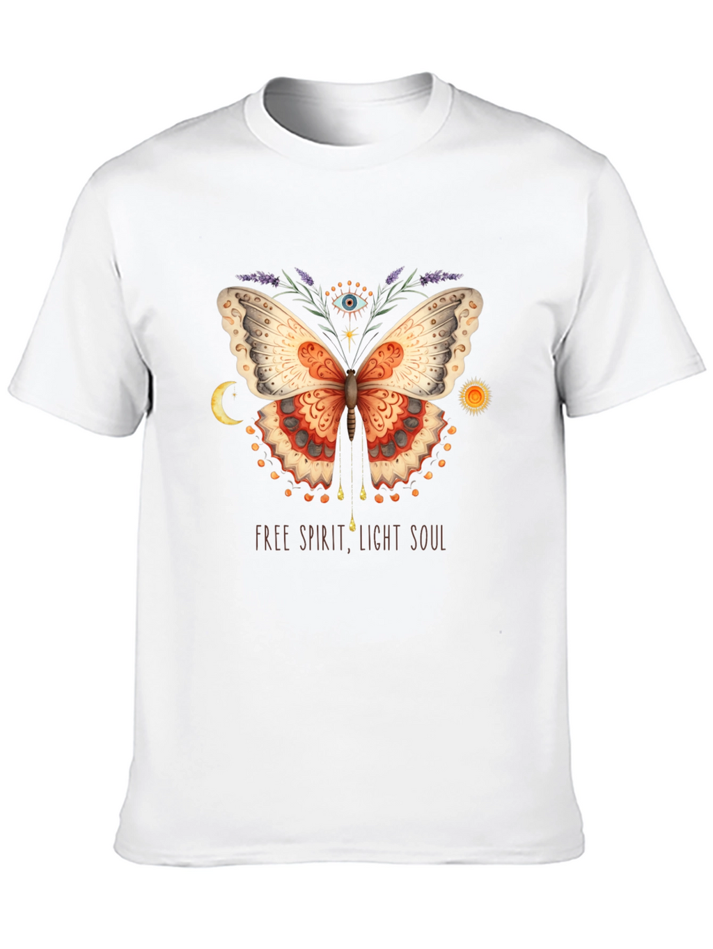 Free Spirit Butterfly Graphic T-Shirt