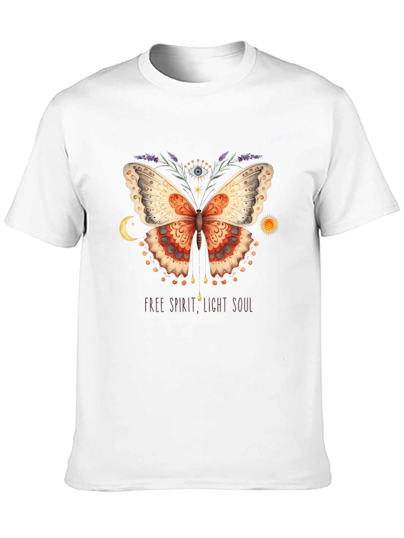 Free Spirit Butterfly Graphic T-Shirt