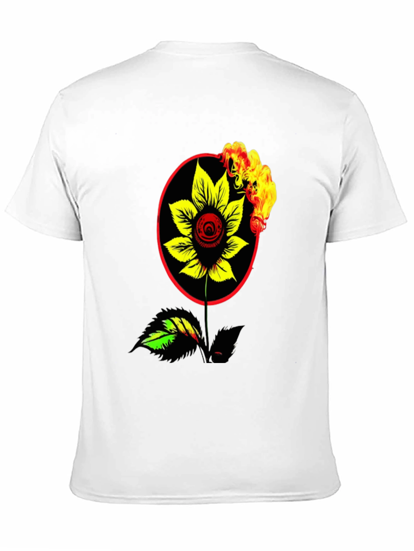 Burning Flower Graphic Tee