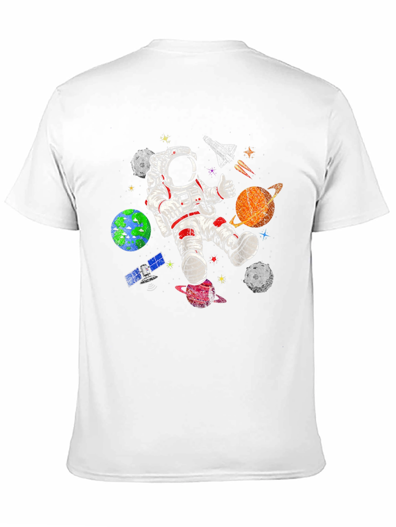 Astronaut in Space T-Shirt - Galaxy Adventure