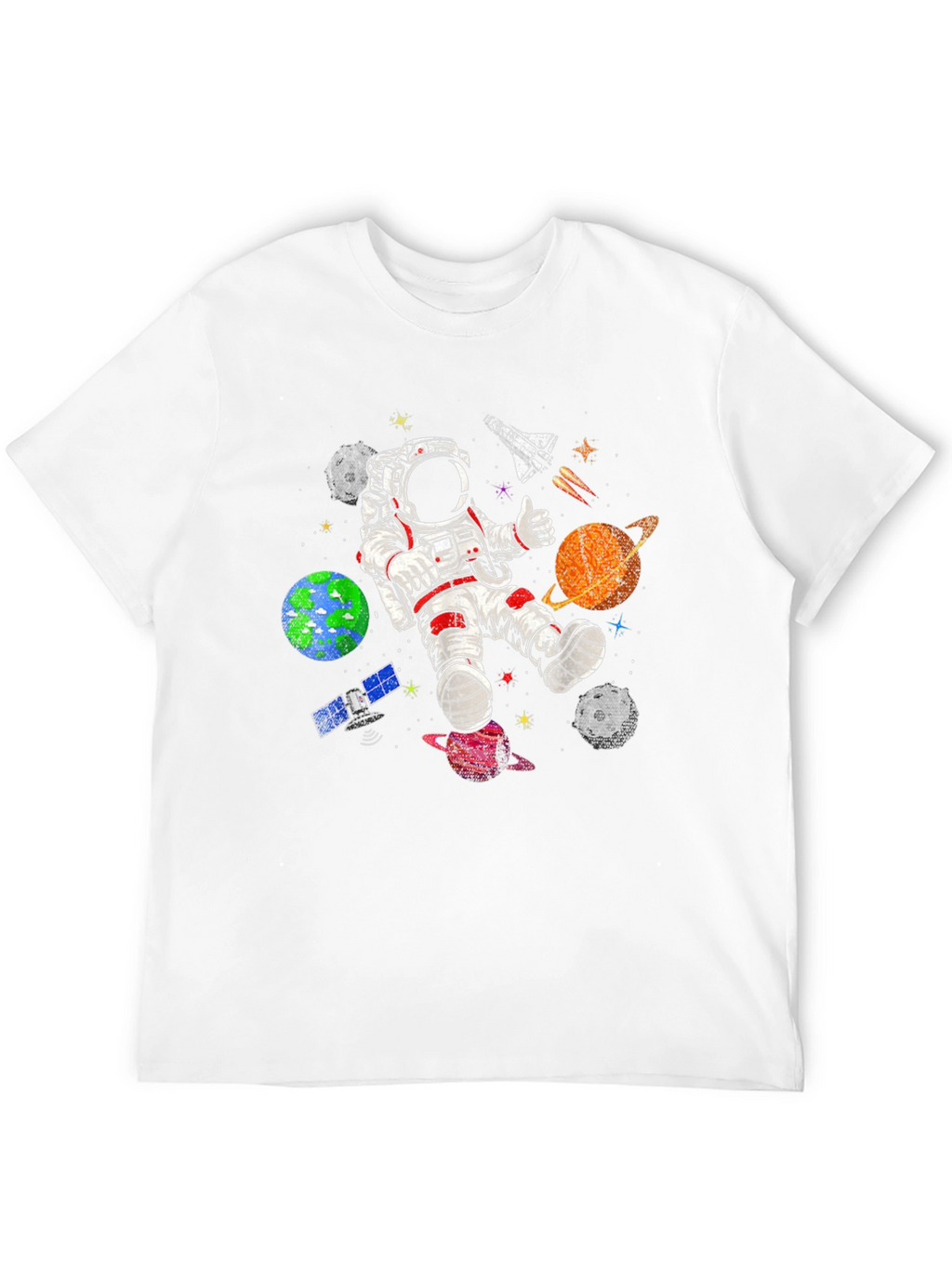 Astronaut in Space T-Shirt - Galaxy Adventure
