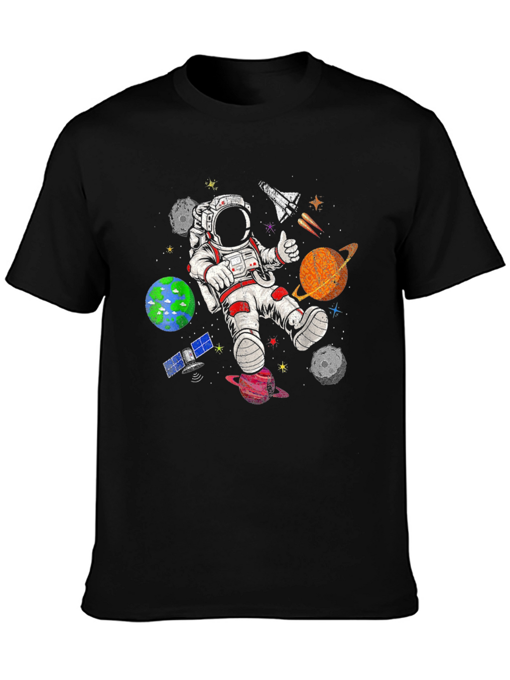 Astronaut in Space T-Shirt - Galaxy Adventure