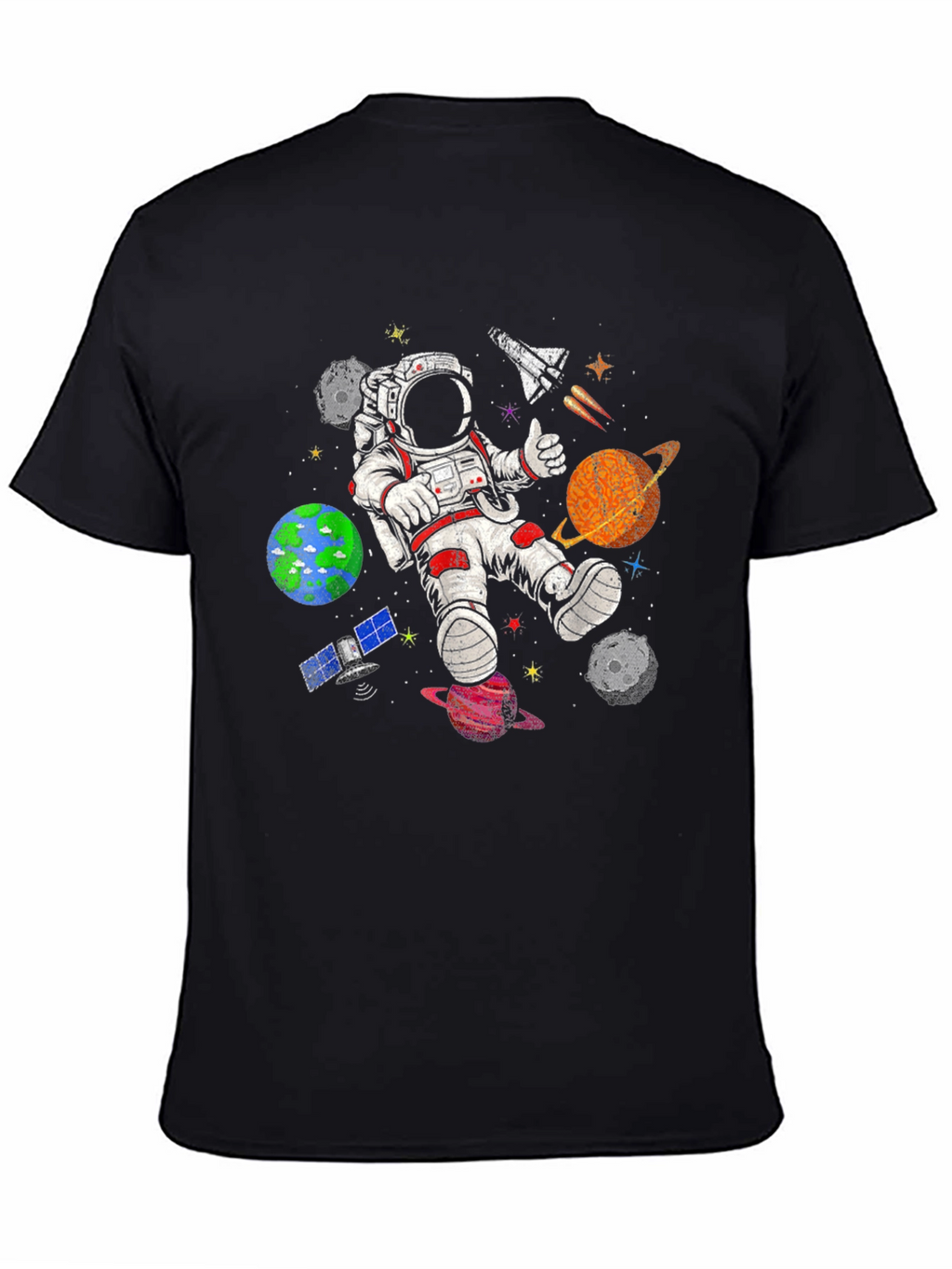 Astronaut in Space T-Shirt - Galaxy Adventure