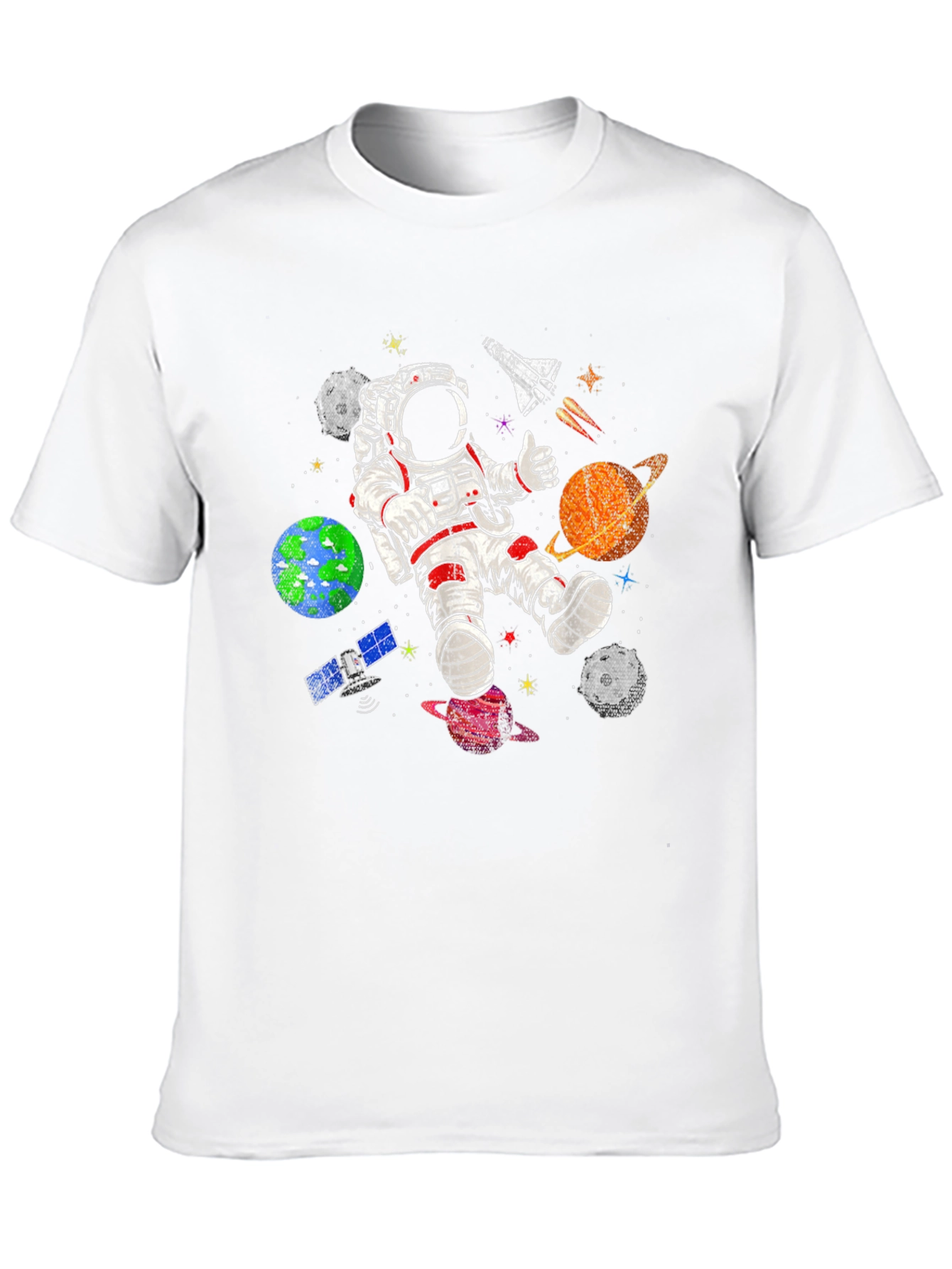 Astronaut in Space T-Shirt - Galaxy Adventure