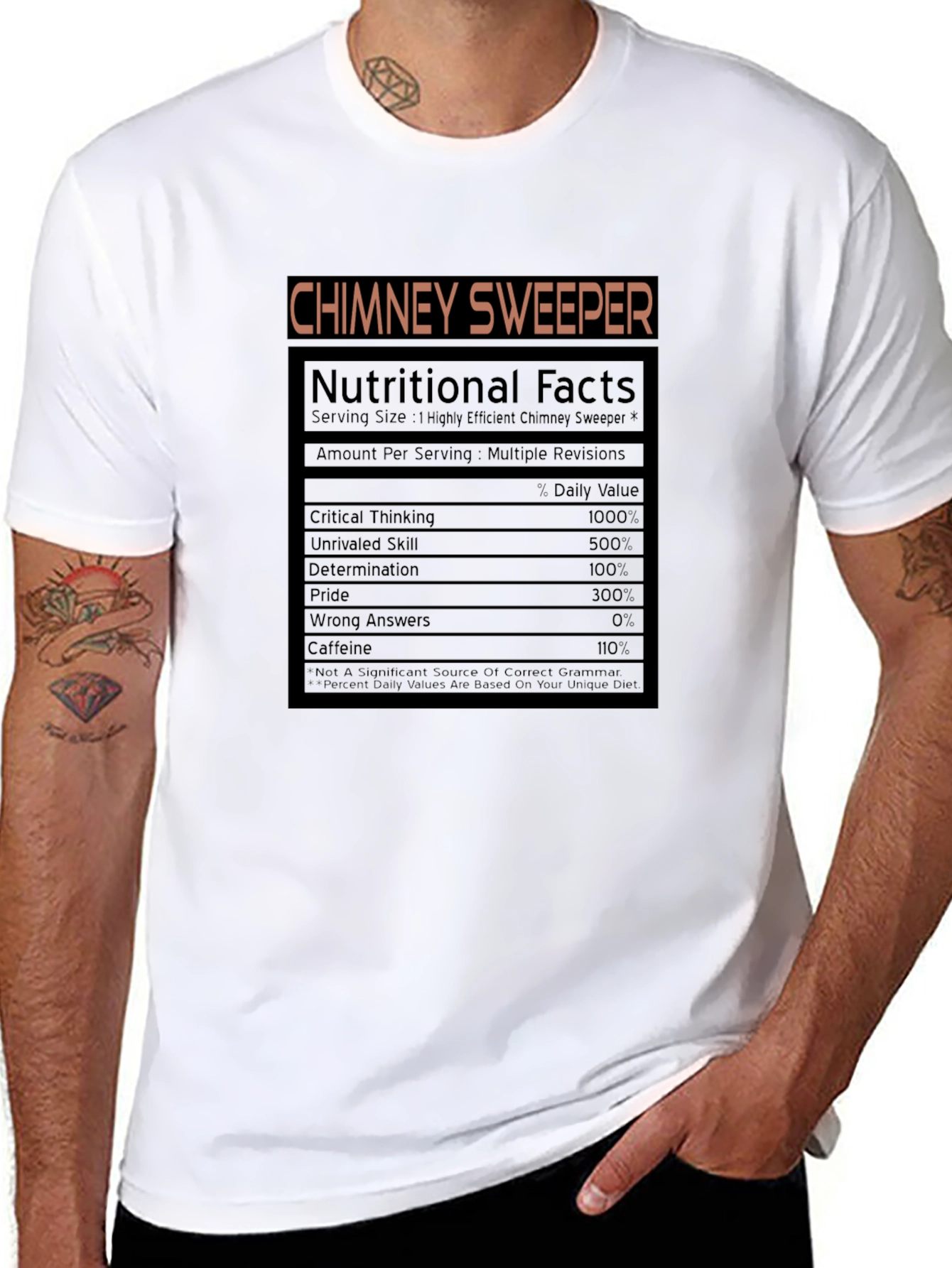 Chimney Sweeper Nutritional Facts Novelty T-Shirt