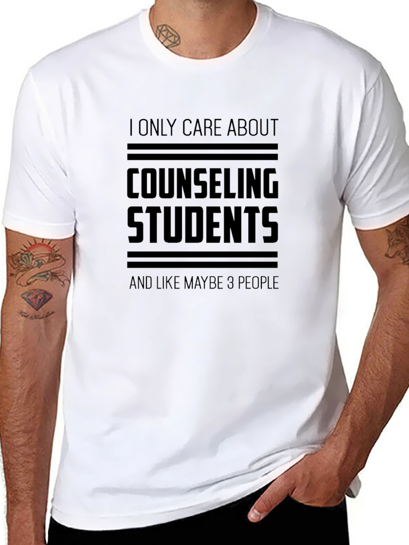 Counseling Students Graphic Tee - Black