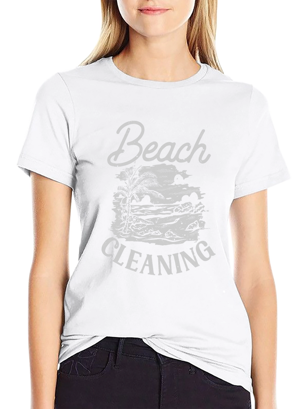 Beach Cleaning Graphic Tee - Black