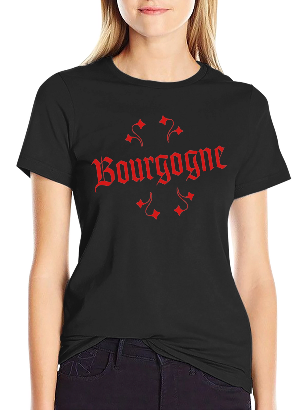 Bourgogne Graphic T-Shirt - Black