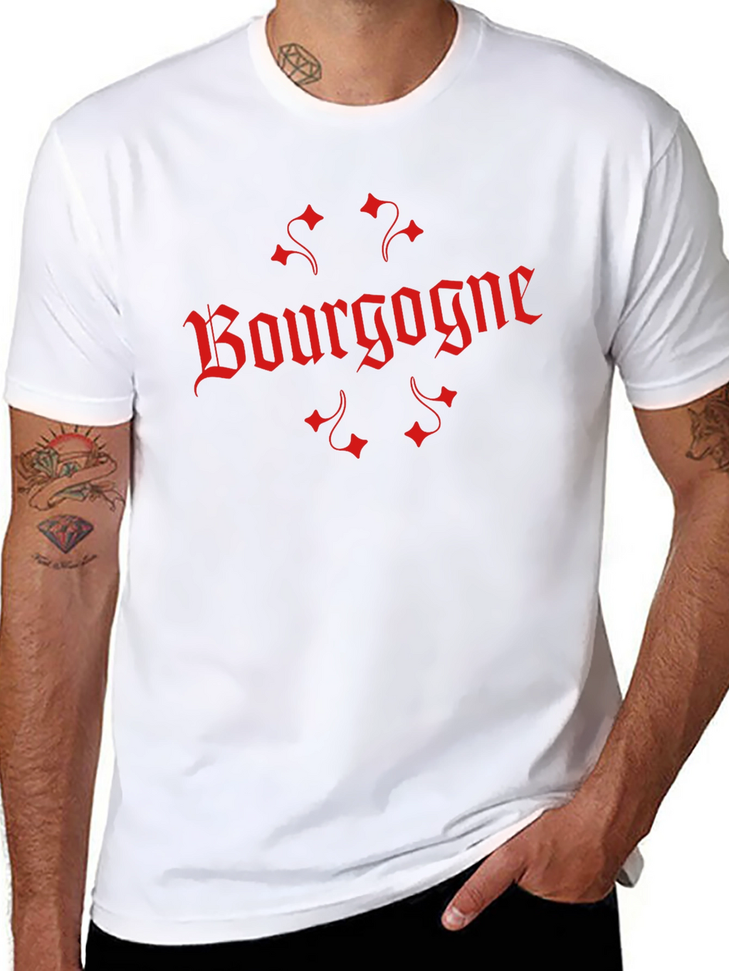 Bourgogne Graphic T-Shirt - Black