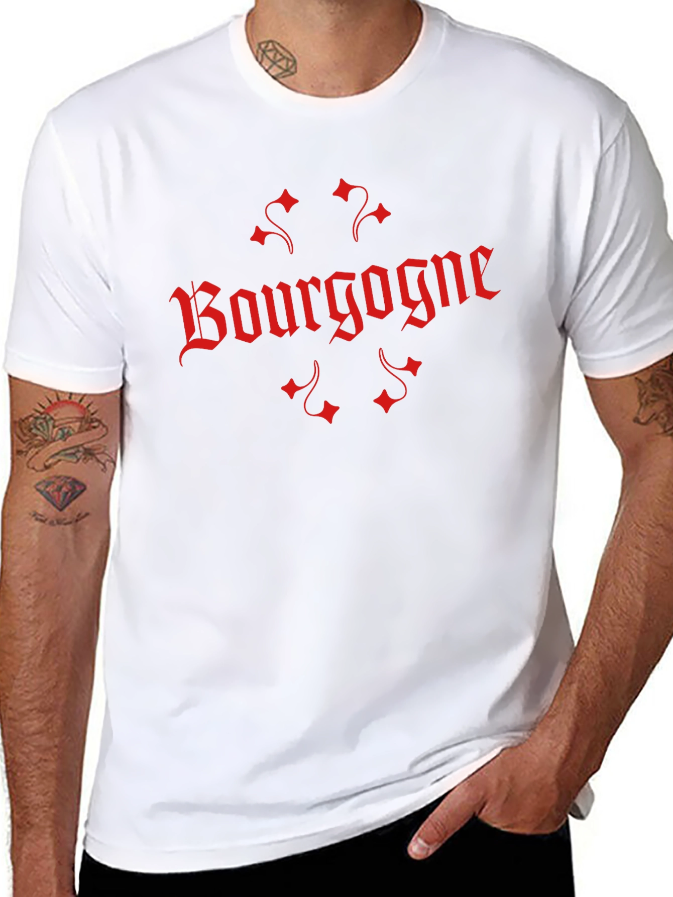 Bourgogne Graphic T-Shirt - Black