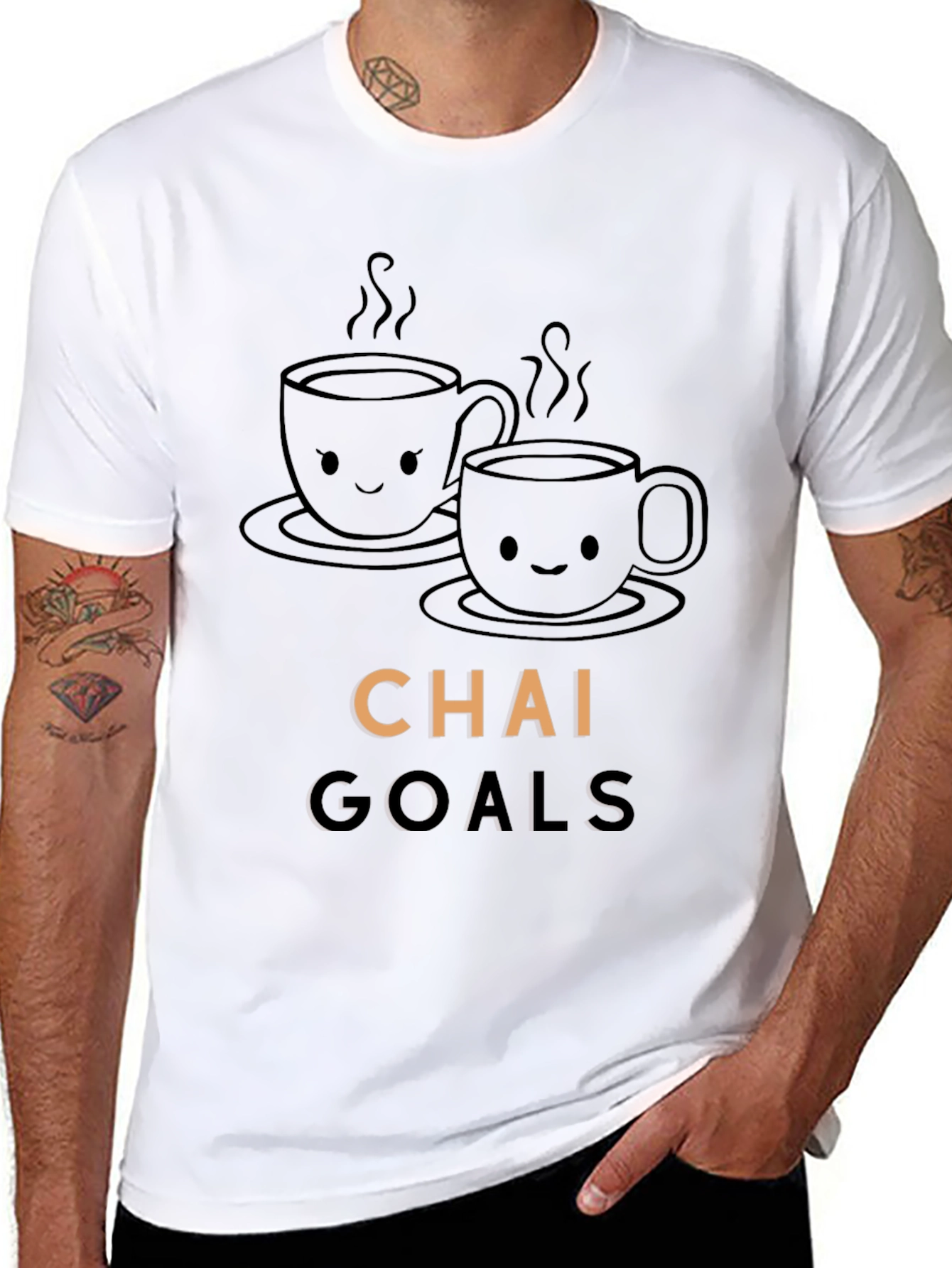 Chai Goals T-Shirt - Cute Coffee Lover Tee
