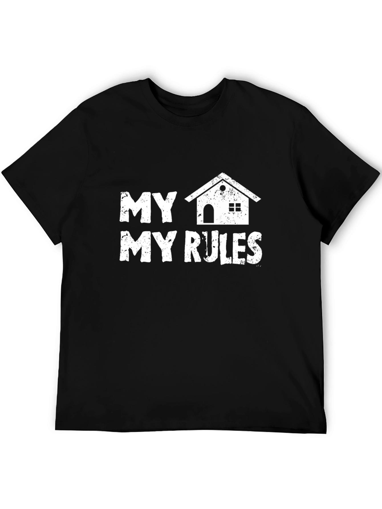 My House My Rules Graphic Tee - Black