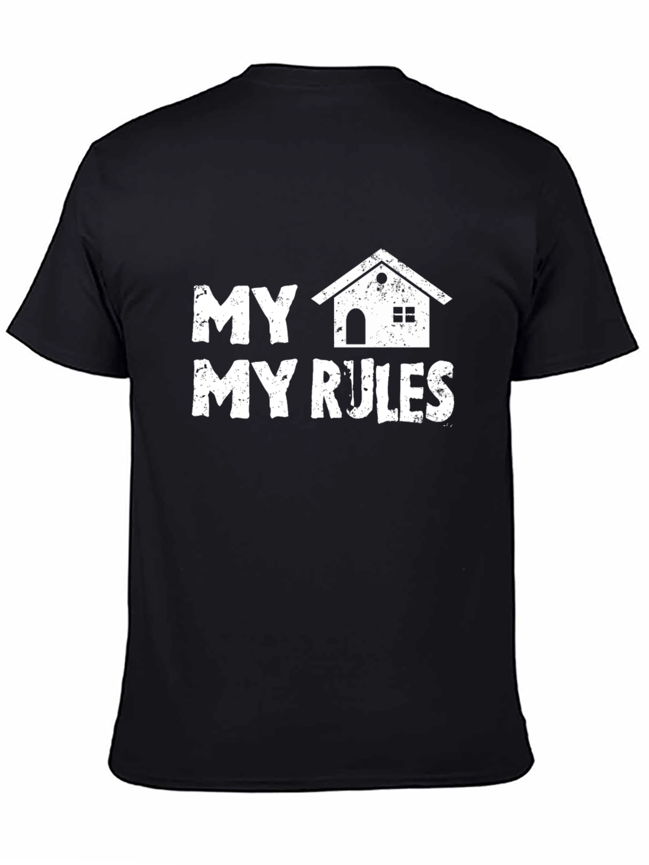 My House My Rules Graphic Tee - Black