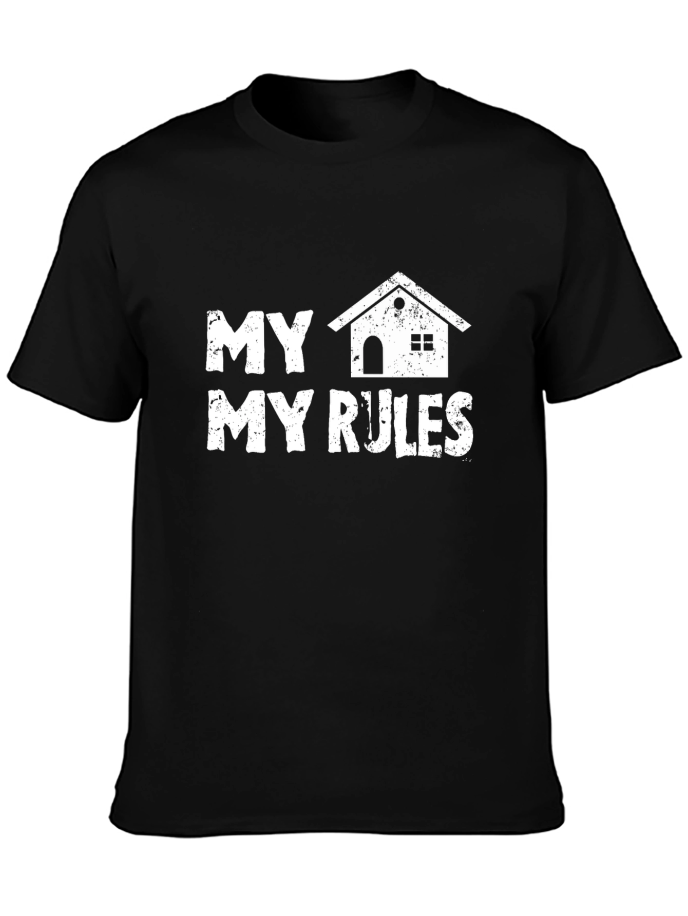 My House My Rules Graphic Tee - Black