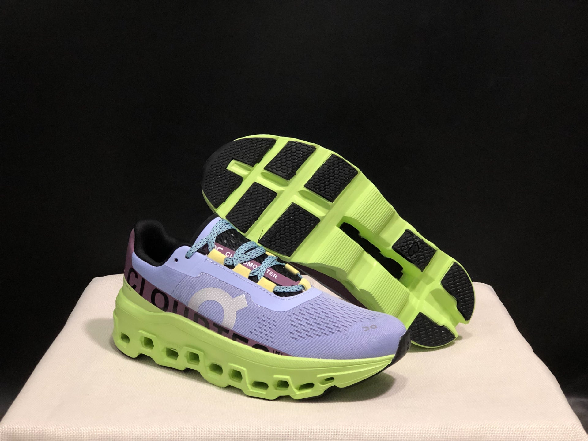 On Running Cloudmonster Sneakers Gray-purple | Yellow