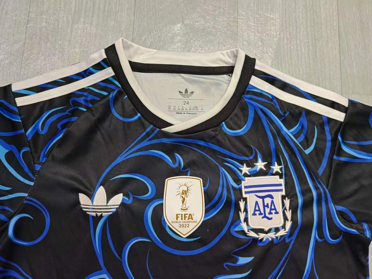 KIDS Argentina 2022 World Cup Commemorative Kit – Black/Blue