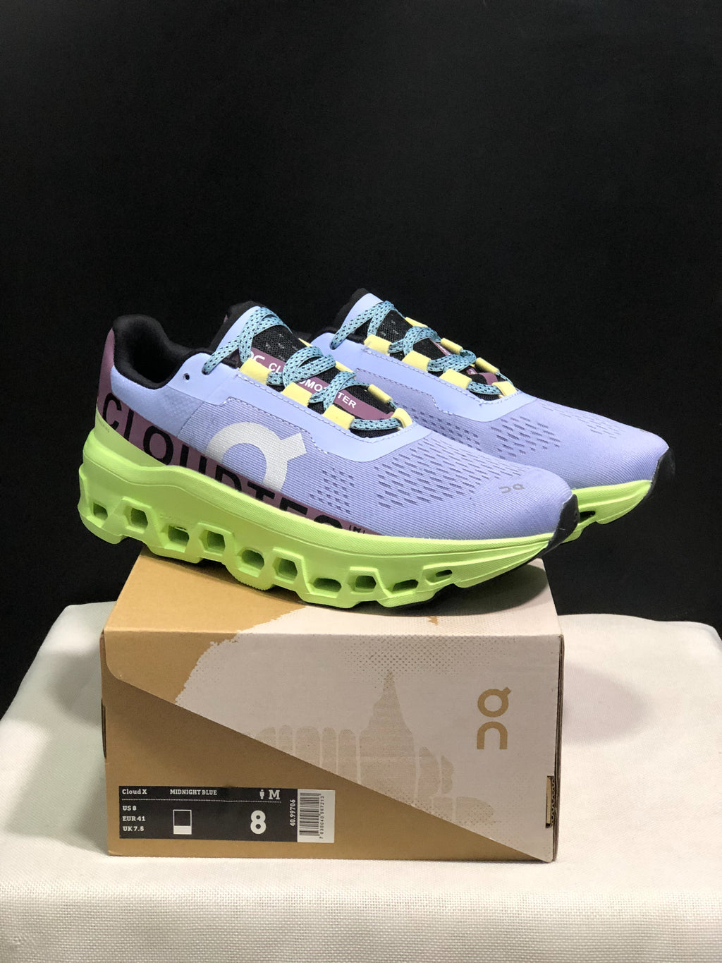 On Running Cloudmonster Sneakers Gray-purple | Yellow