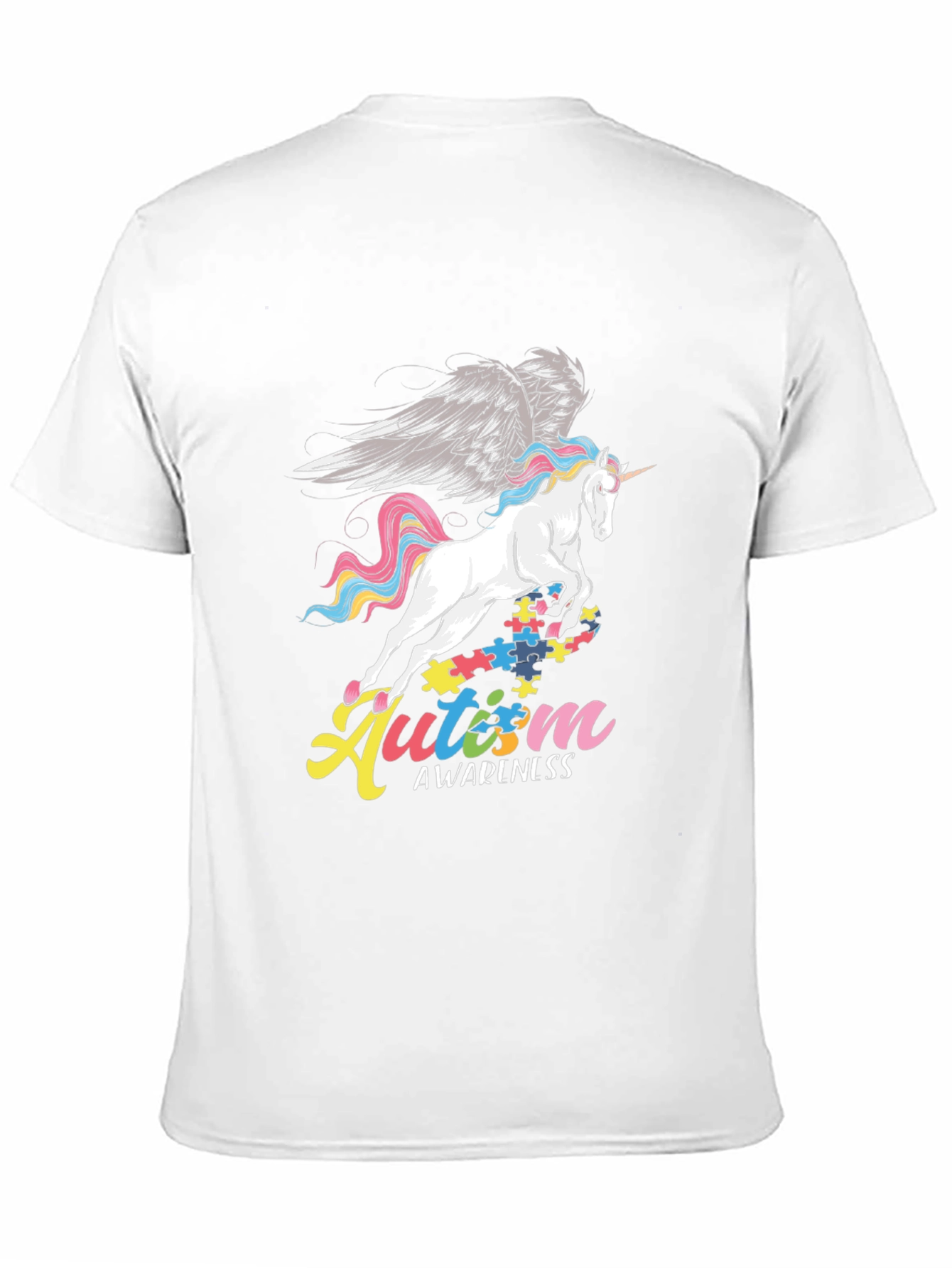 Autism Awareness Unicorn Graphic T-Shirt