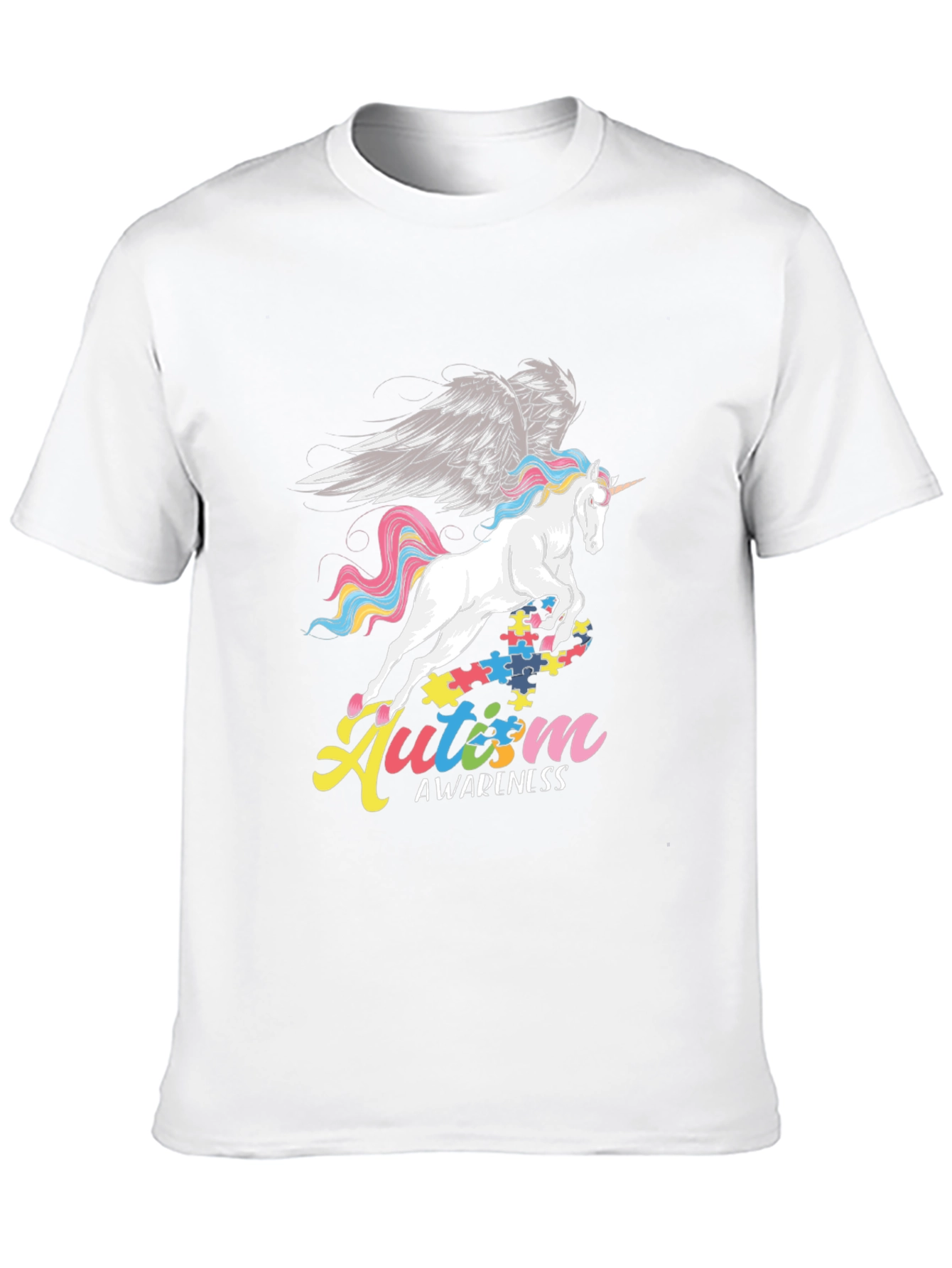 Autism Awareness Unicorn Graphic T-Shirt