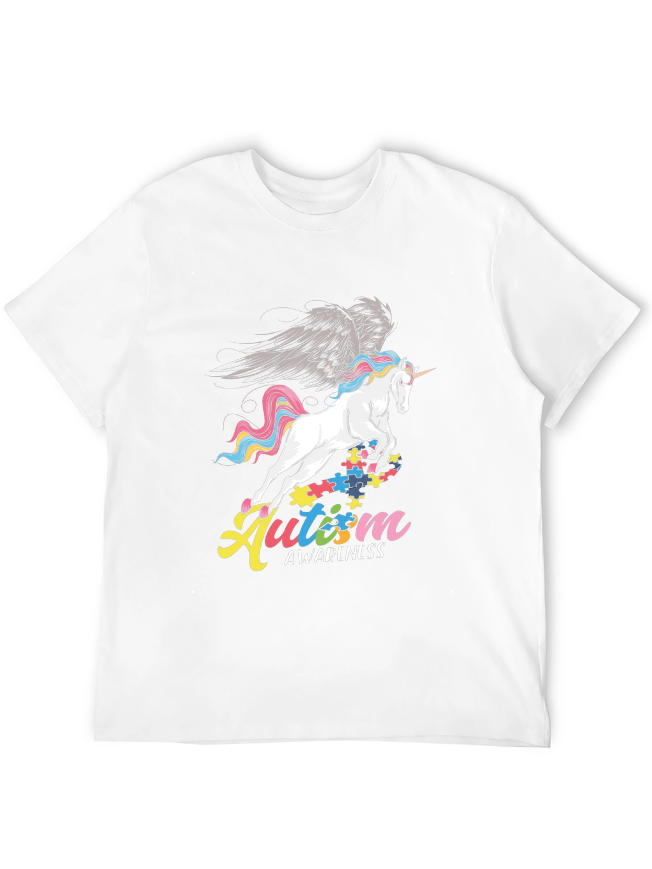 Autism Awareness Unicorn Graphic T-Shirt