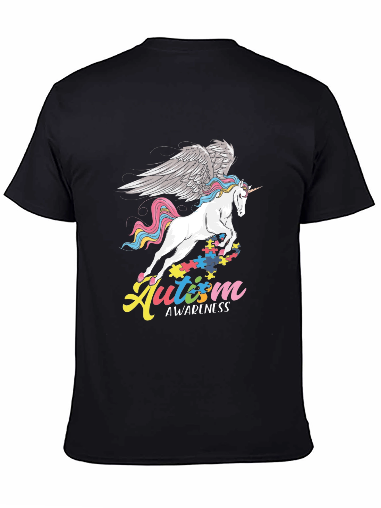 Autism Awareness Unicorn Graphic T-Shirt