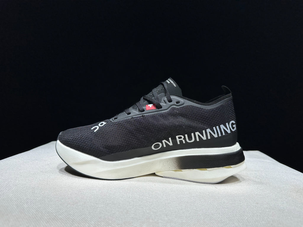 On Cloudboom Strike Running Shoes Black White