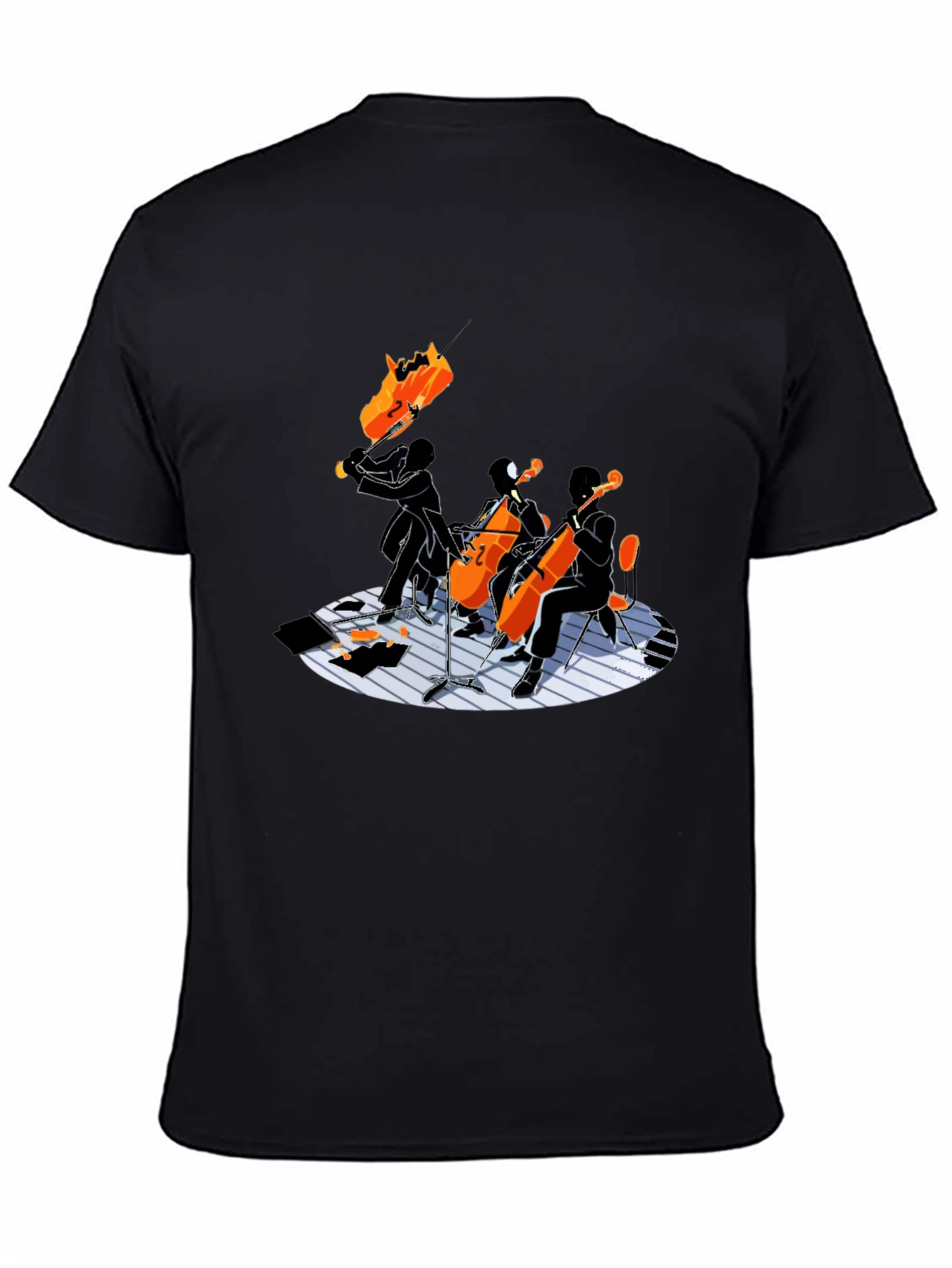 Cello Quartet Graphic Tee - Music Lovers Shirt