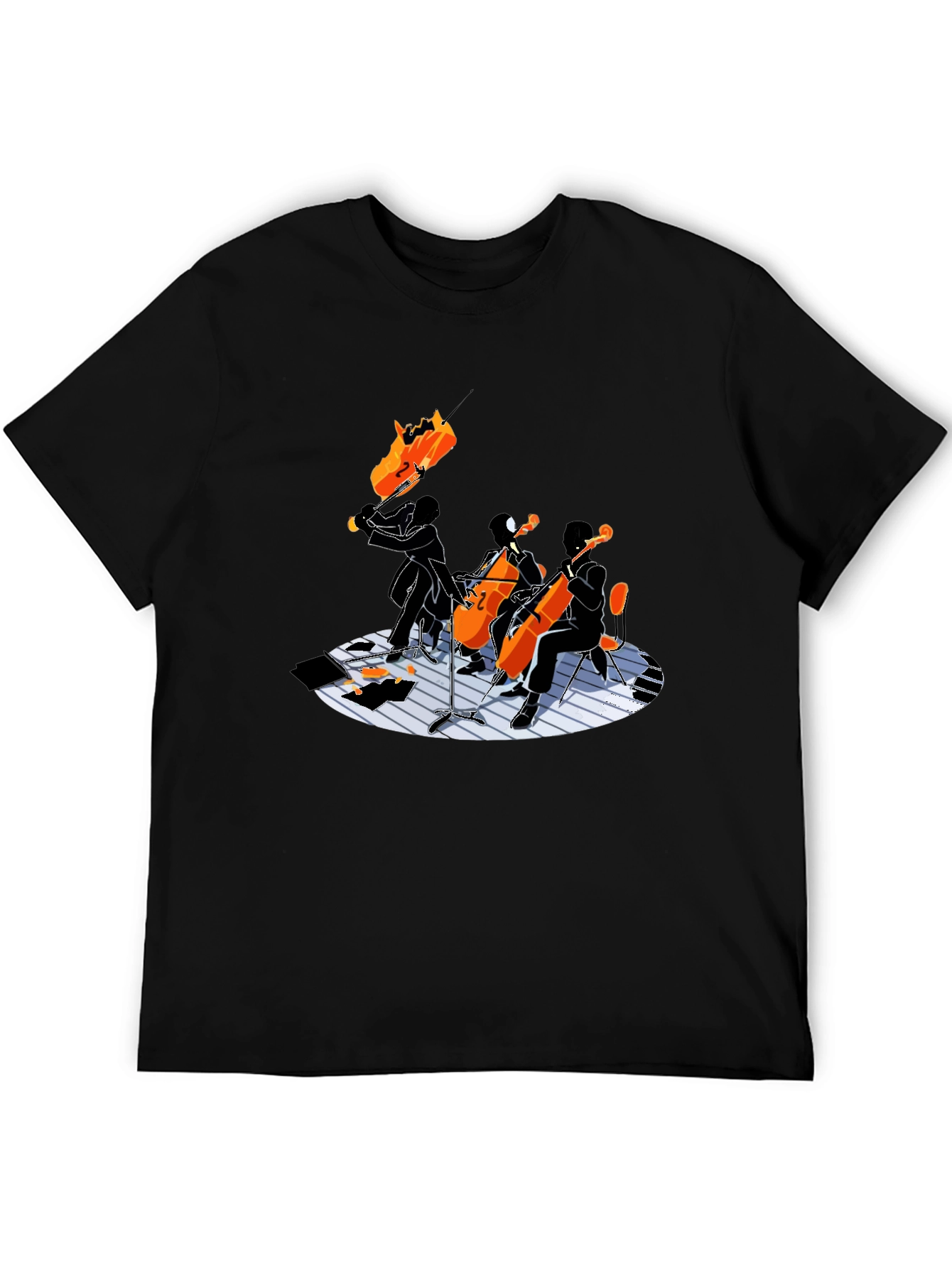 Cello Quartet Graphic Tee - Music Lovers Shirt