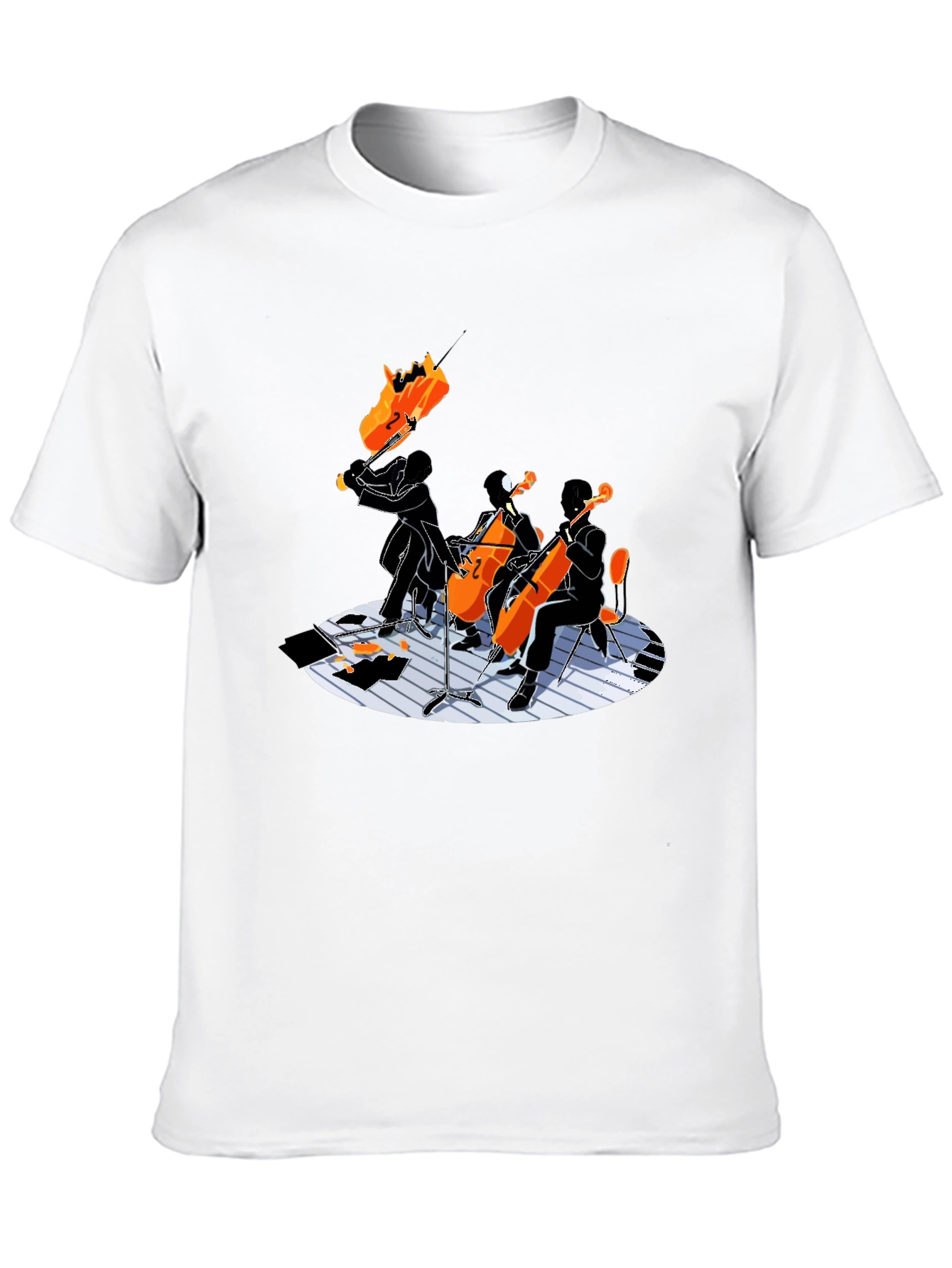 Cello Quartet Graphic Tee - Music Lovers Shirt