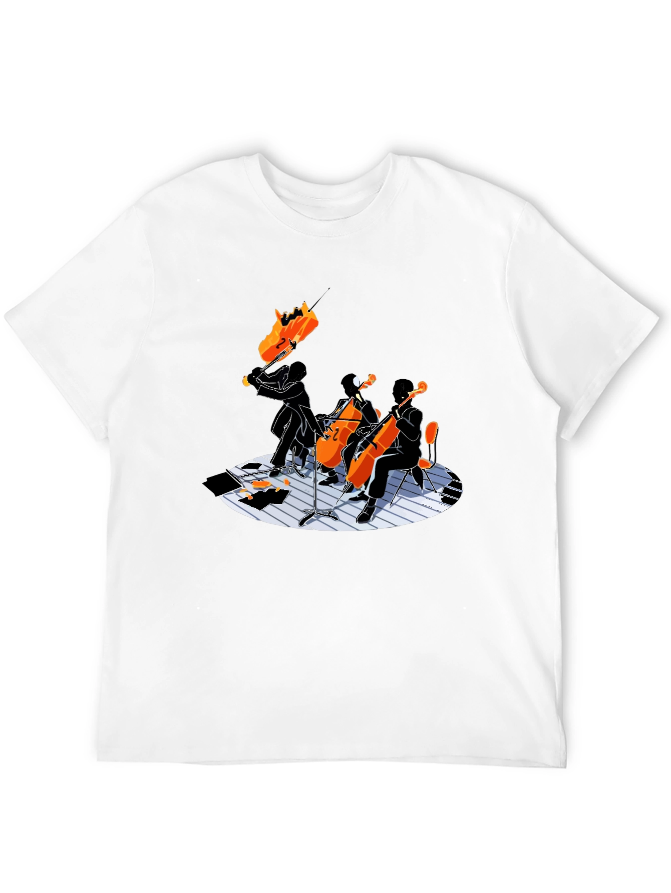 Cello Quartet Graphic Tee - Music Lovers Shirt