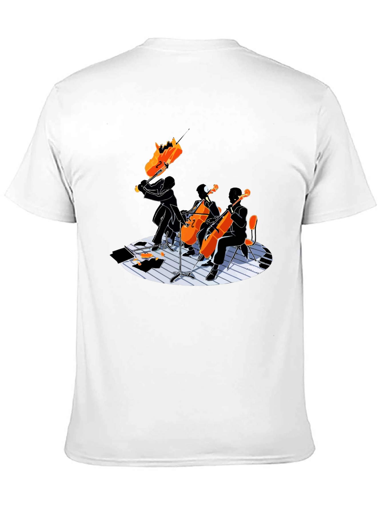Cello Quartet Graphic Tee - Music Lovers Shirt