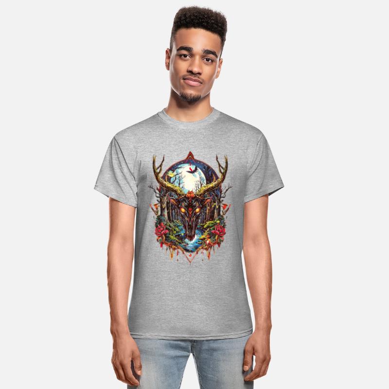 Demonic Forest Stag – Dark Gothic Fantasy