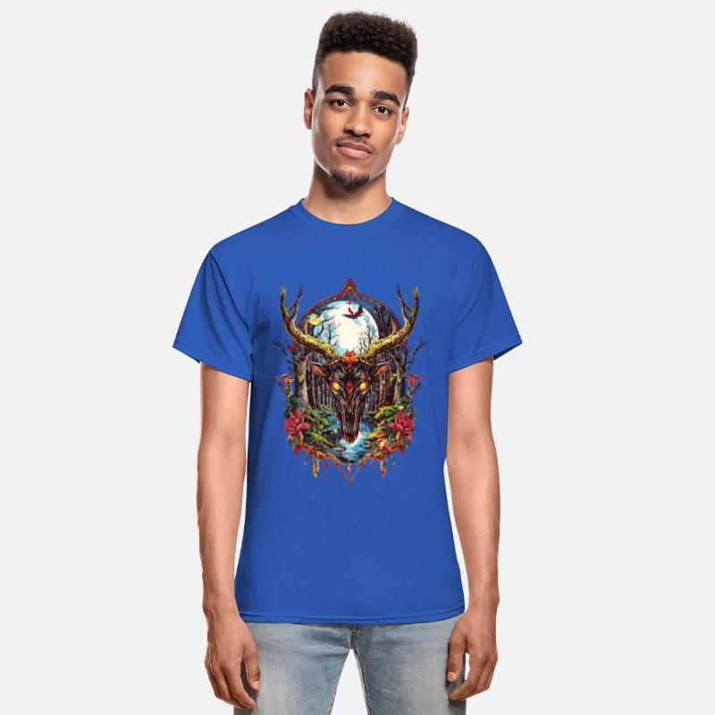 Demonic Forest Stag – Dark Gothic Fantasy