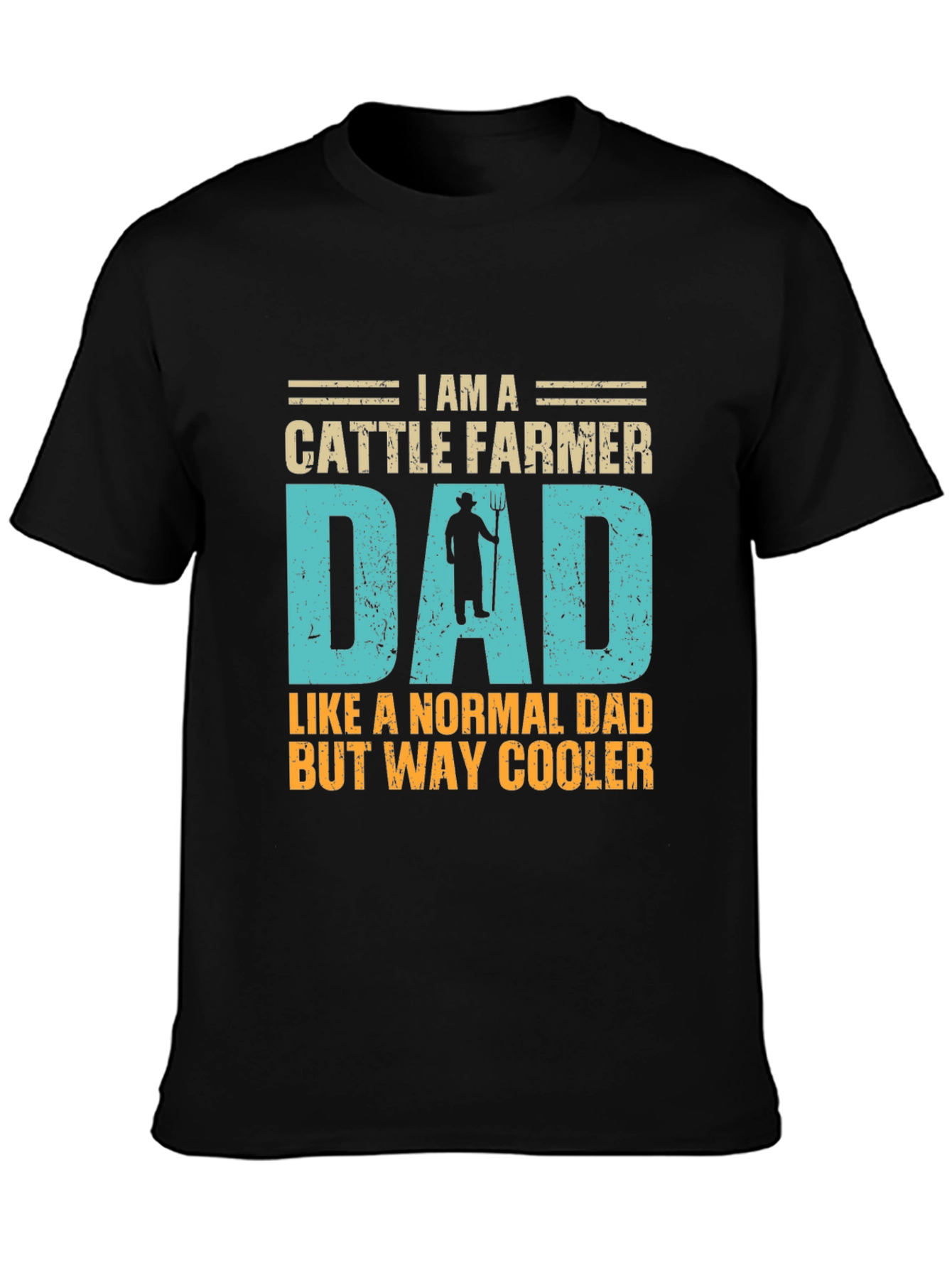 Cattle Farmer Dad T-Shirt - Cool Fathers Day Gift