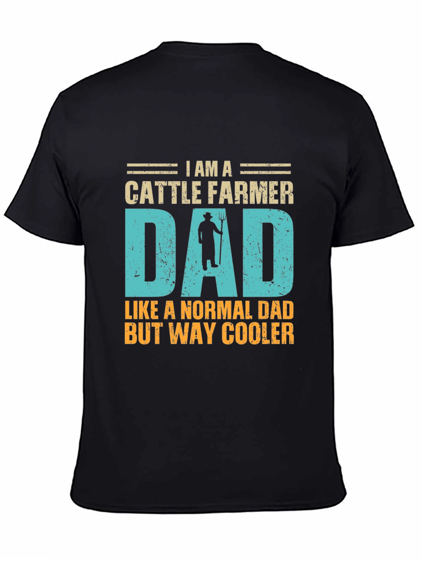 Cattle Farmer Dad T-Shirt - Cool Fathers Day Gift