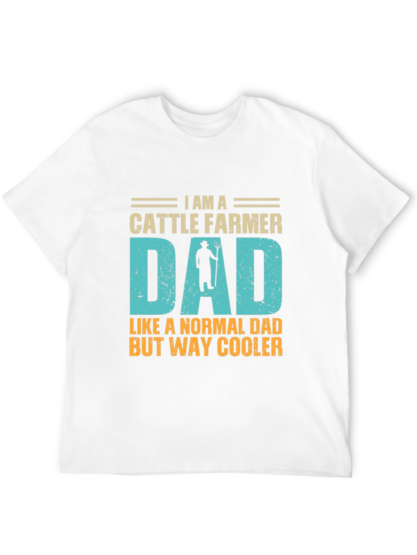 Cattle Farmer Dad T-Shirt - Cool Fathers Day Gift