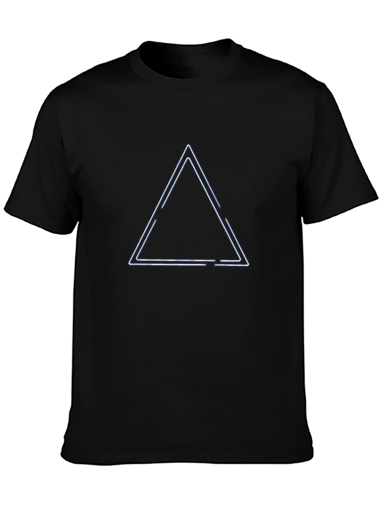 Neon Triangle Black T-Shirt