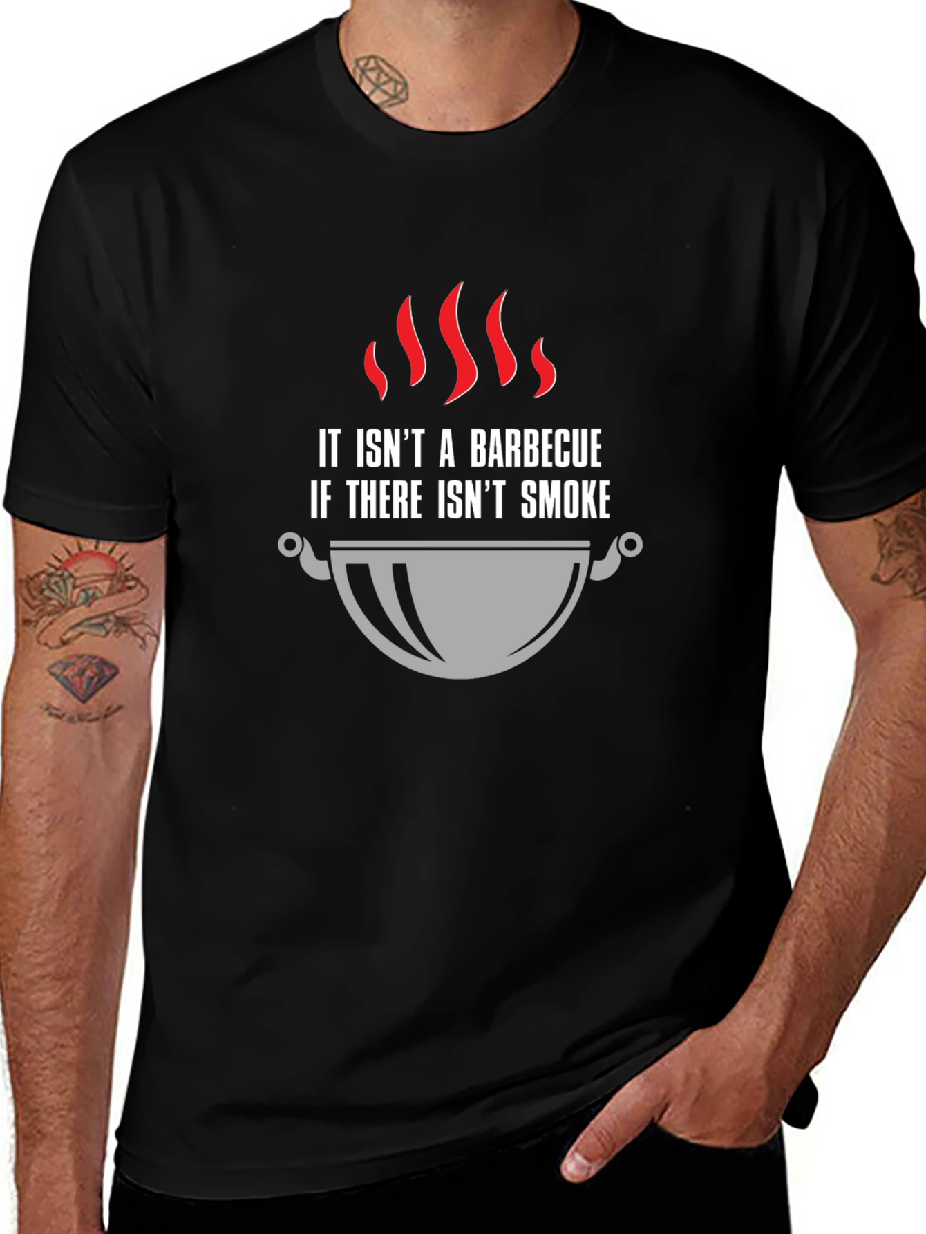 BBQ Smoke T-Shirt - Grill Master Apparel