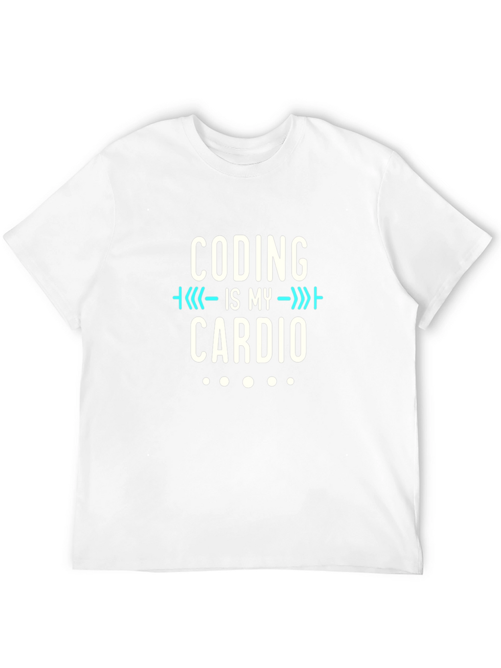 Coding is My Cardio Black T-Shirt