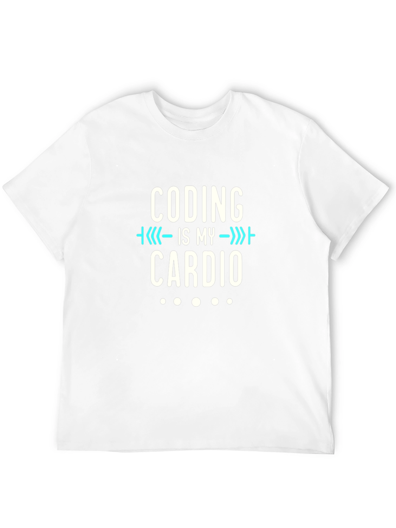 Coding is My Cardio Black T-Shirt