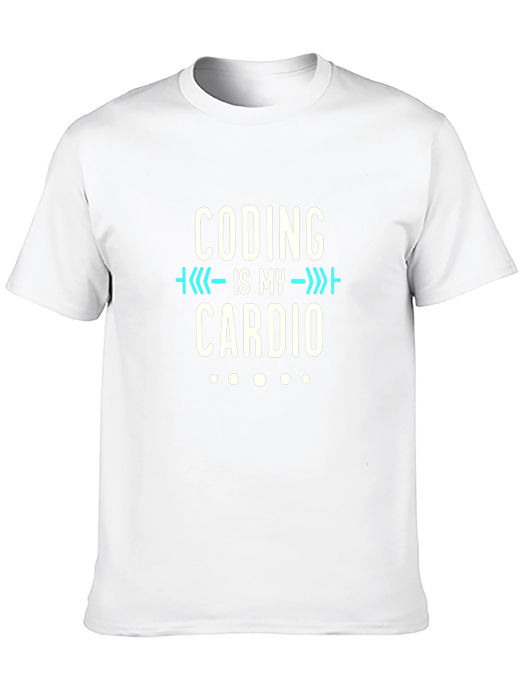 Coding is My Cardio Black T-Shirt