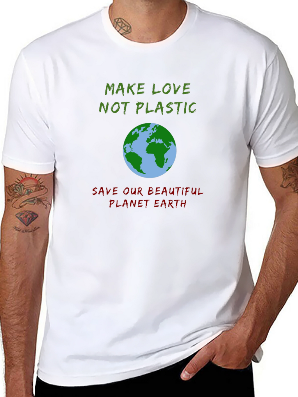 Eco-Friendly Graphic Tee: Save Our Planet