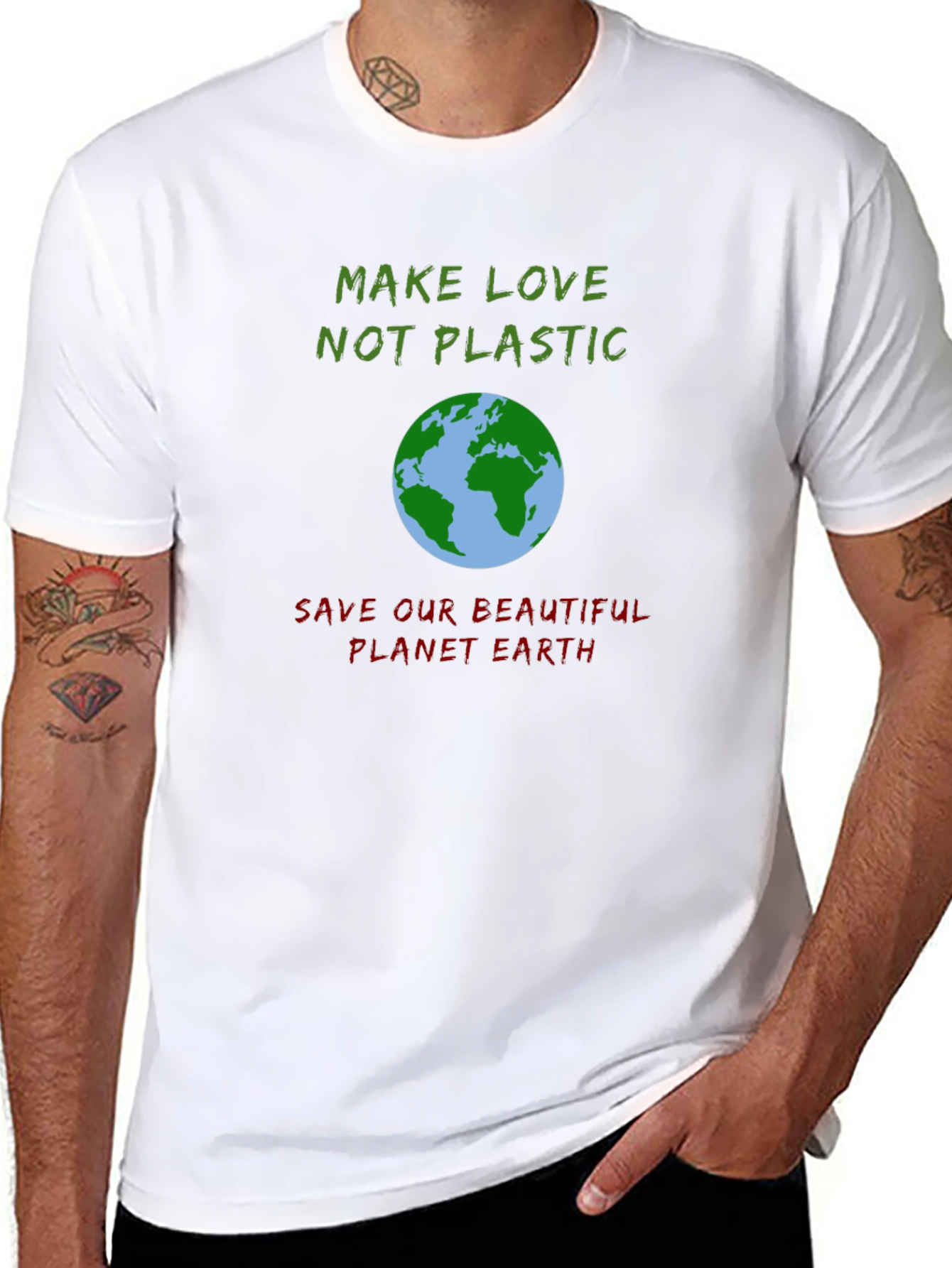 Eco-Friendly Graphic Tee: Save Our Planet